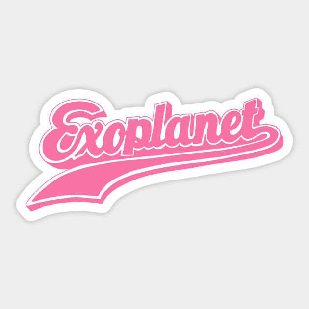 EXOPLANET (pink) Sticker by doggzone